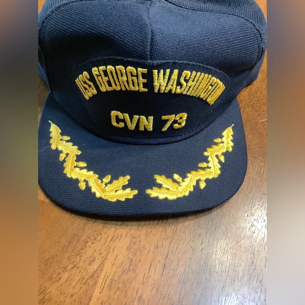 Cap 10 USS George Washington, CVN-73 snap back adjustable hat.